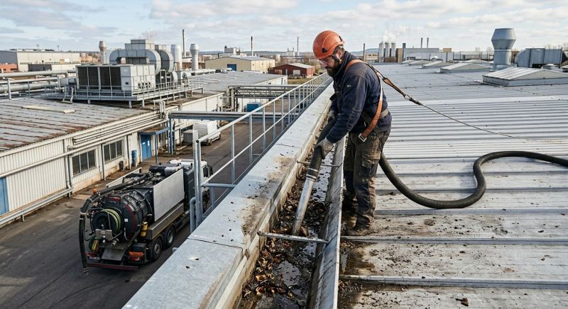 Commercial Downspout Cleaning in Roseville, CA