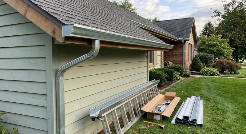 Steel Rain Gutter Installation in Sacramento, CA