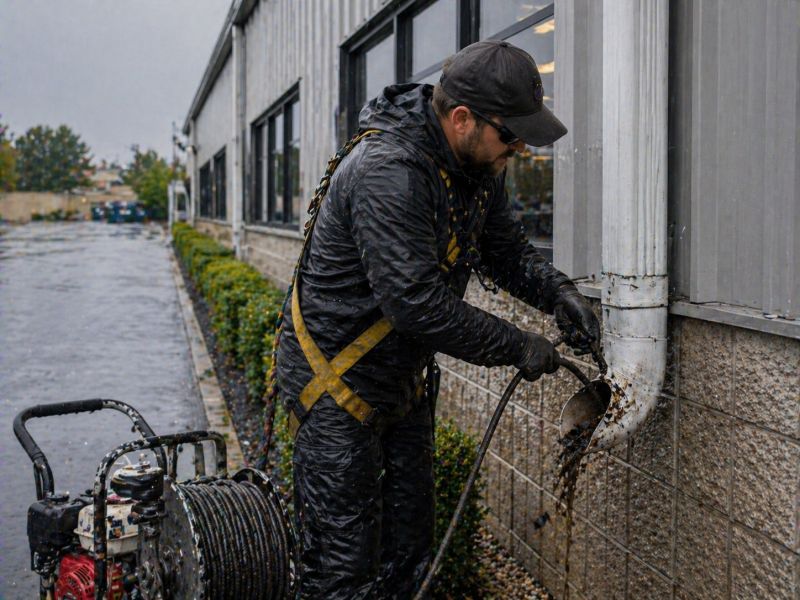 Commercial Downspout Cleaning in Roseville, CA