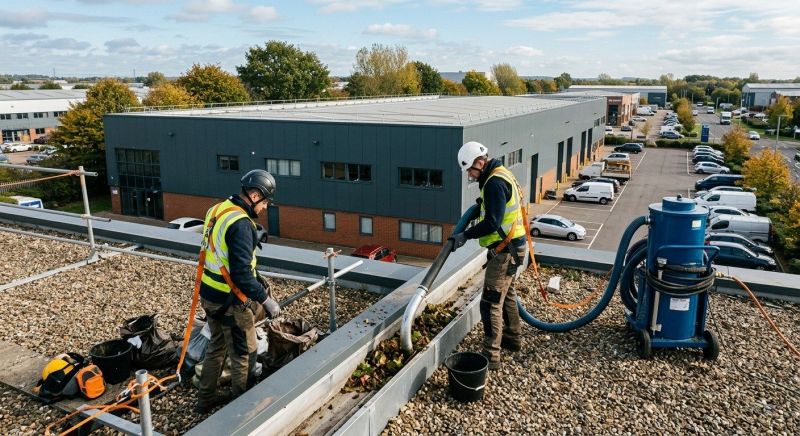 Commercial Gutter Unclogging in Roseville, CA