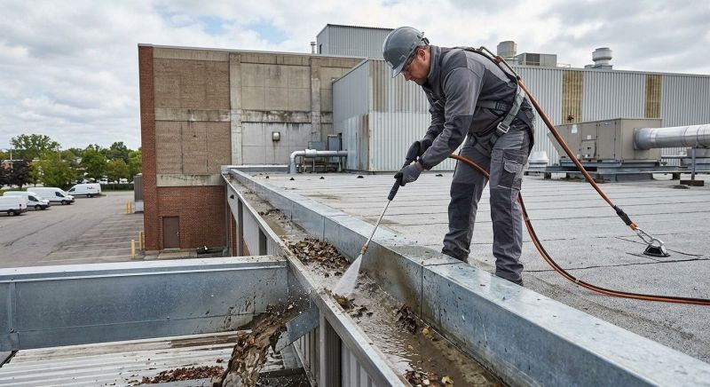 Industrial Gutter Cleaning in Roseville, CA