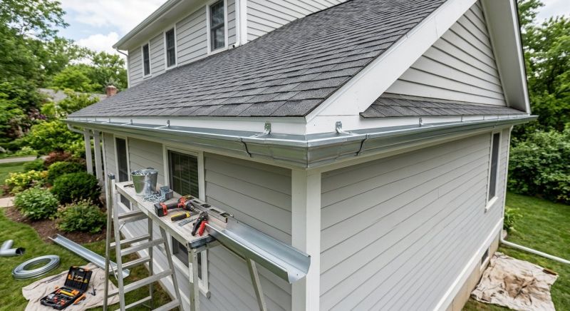 Steel Rain Gutter Installation in Clarksville, TN